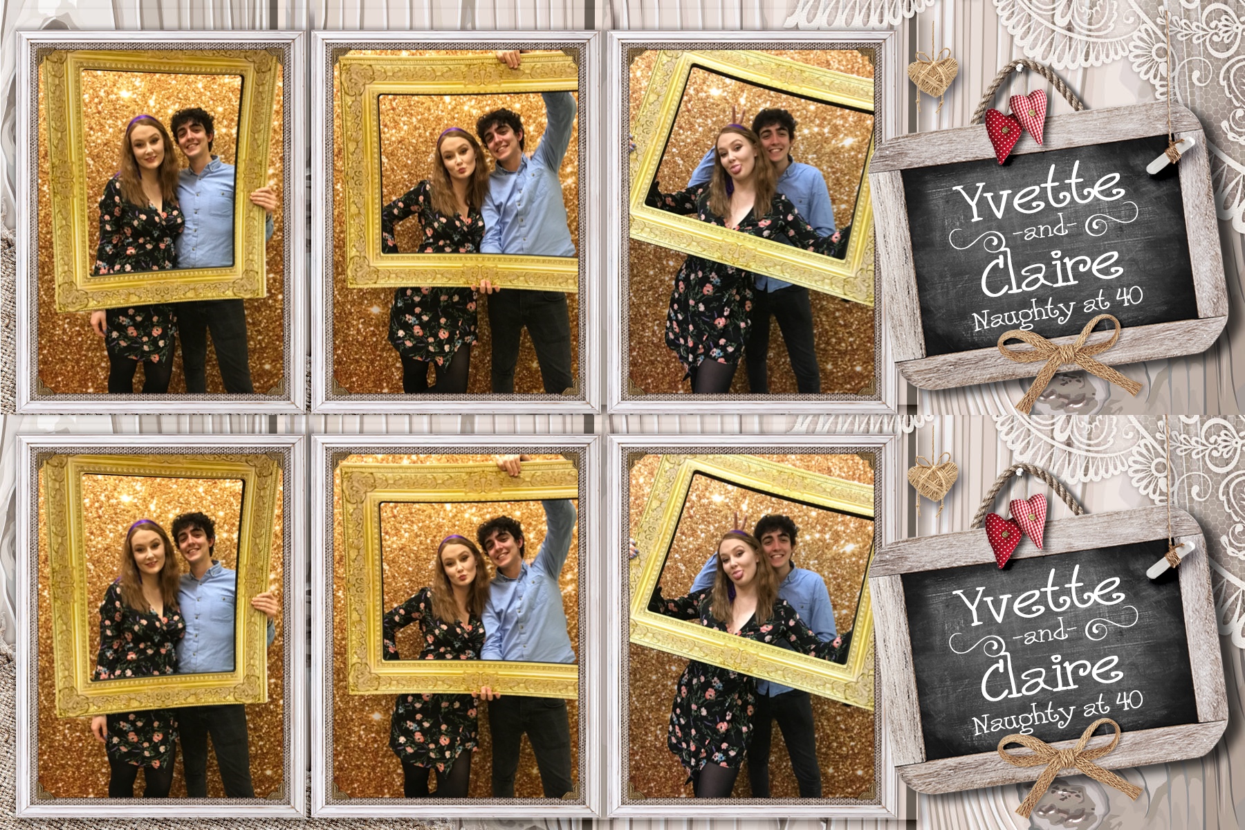 Yvette and Claire’s 40th birthday! - Prints 2 | View more photos from the event at gallery.partydelightsphotobooth.co.uk/u/PartyDelightsPhotoBooth/Yvette-and-Claire’s-40th-birthday-Prints-2